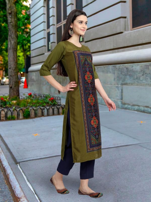 Pinkmint Women's Crepe Kurti for Women's ll Traditional Kurti for Women ll The Ultimate Kurti Collection (Pack of 5) - Image 3