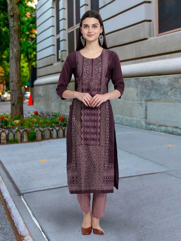 Pinkmint Women's Crepe Kurti for Women's ll Traditional Kurti for Women ll The Ultimate Kurti Collection (Pack of 5) - Image 4