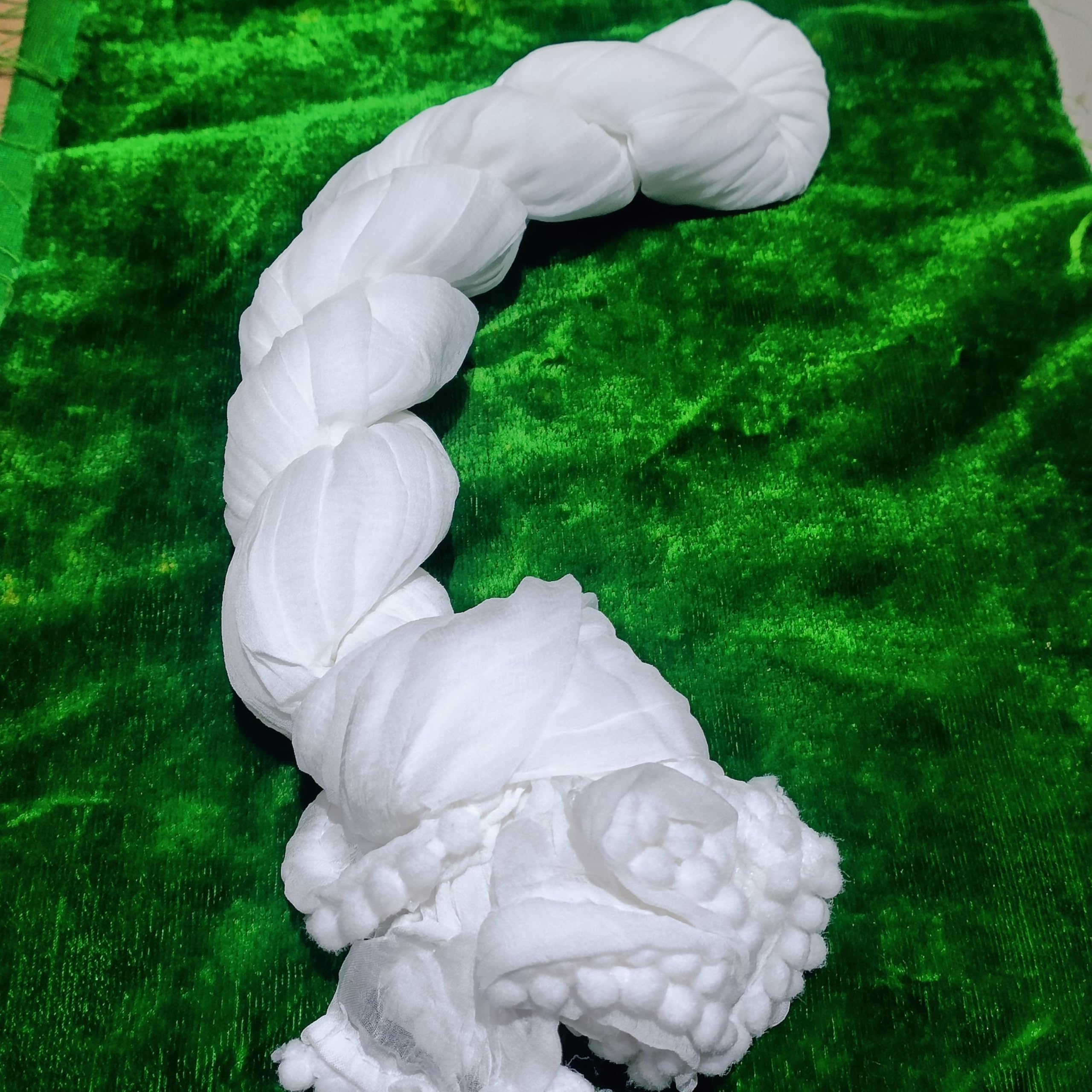 Women’s White Chiffon Dupatta – Lightweight & Soft Ethnic Shawl for Party, Wedding, Festival, and Casual Wear - Image 2