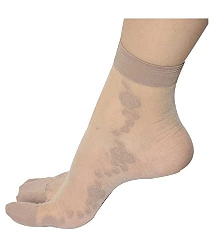 HRBS Ankle Ultra Thin Transparent Net Socks for Women with Thumb (Pack of 2) Nylon Printed Ankle Length Socks For Womens/Girls/Ladies- Note- Pattern or Design may vary - Image 4