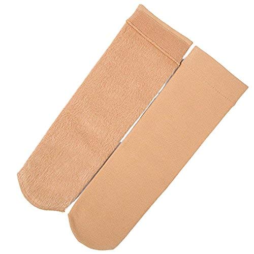 Kyron Fashions Women Soft Cozy Warm Fleece Lined Thick Winter Woolen Snow Velvet Ankle Length Socks With Thermal Casmere Fur, Cream - Image 6