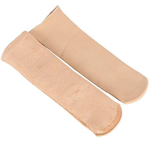 Kyron Fashions Women Soft Cozy Warm Fleece Lined Thick Winter Woolen Snow Velvet Ankle Length Socks With Thermal Casmere Fur, Cream - Image 7