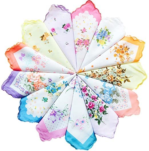 Girlyz Attire Women Soft Pocket Handkerchiefs Ladies Girls Rumal Hankies Floral Print Handkerchiefs (Print Design May Vary) (2) - Image 4