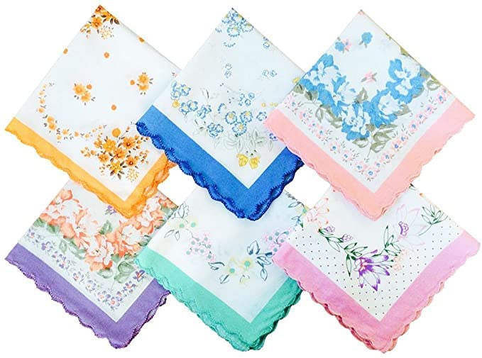 Girlyz Attire Women Soft Pocket Handkerchiefs Ladies Girls Rumal Hankies Floral Print Handkerchiefs (Print Design May Vary) (2) - Image 3