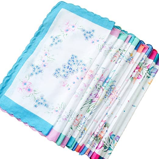 Girlyz Attire Women Soft Pocket Handkerchiefs Ladies Girls Rumal Hankies Floral Print Handkerchiefs (Print Design May Vary) (2) - Image 5