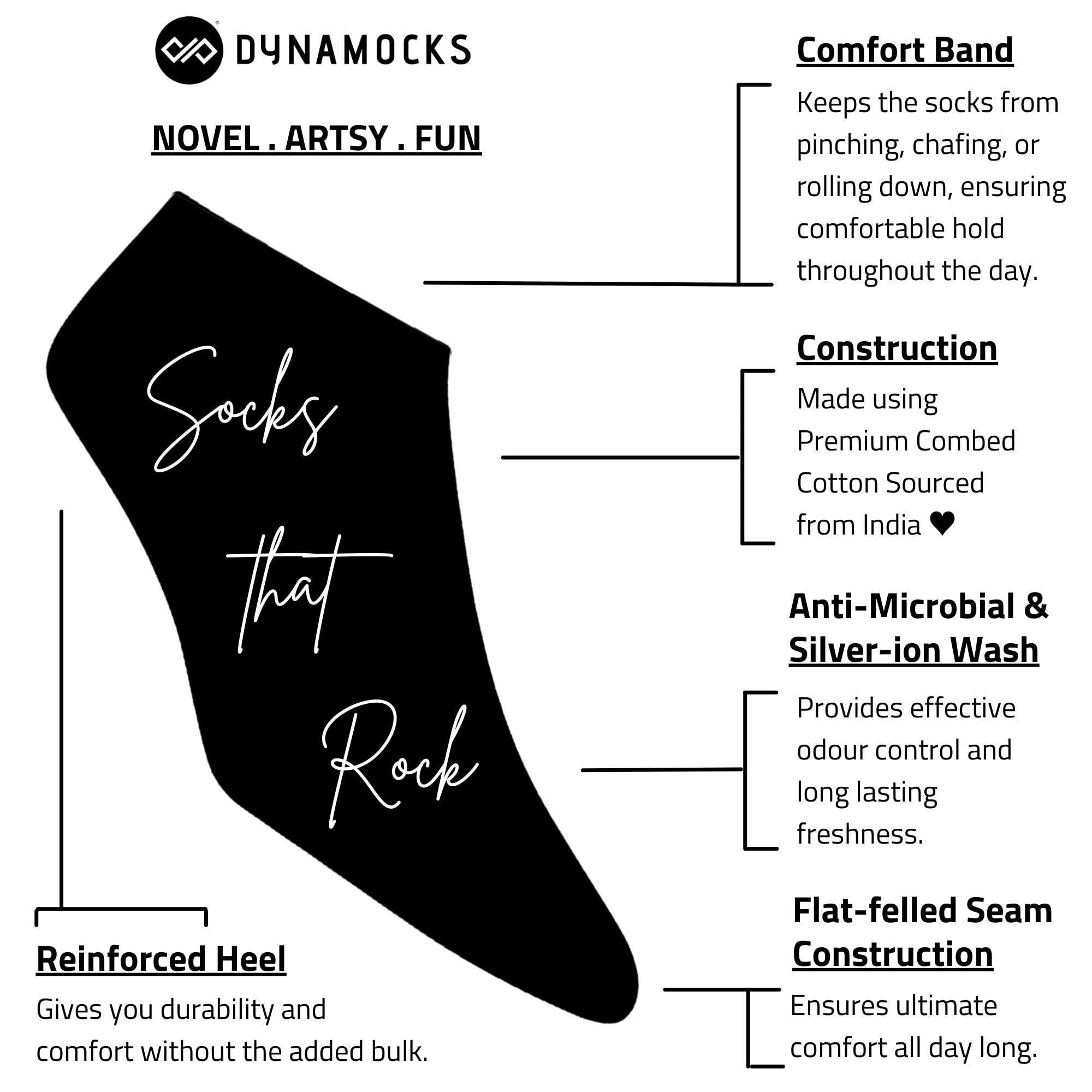 DYNAMOCKS Men's and Women's Combed Cotton Ankle Length Socks (Pack of 1) (Multicolour, Free Size) (C-Cut - Green) - Image 5