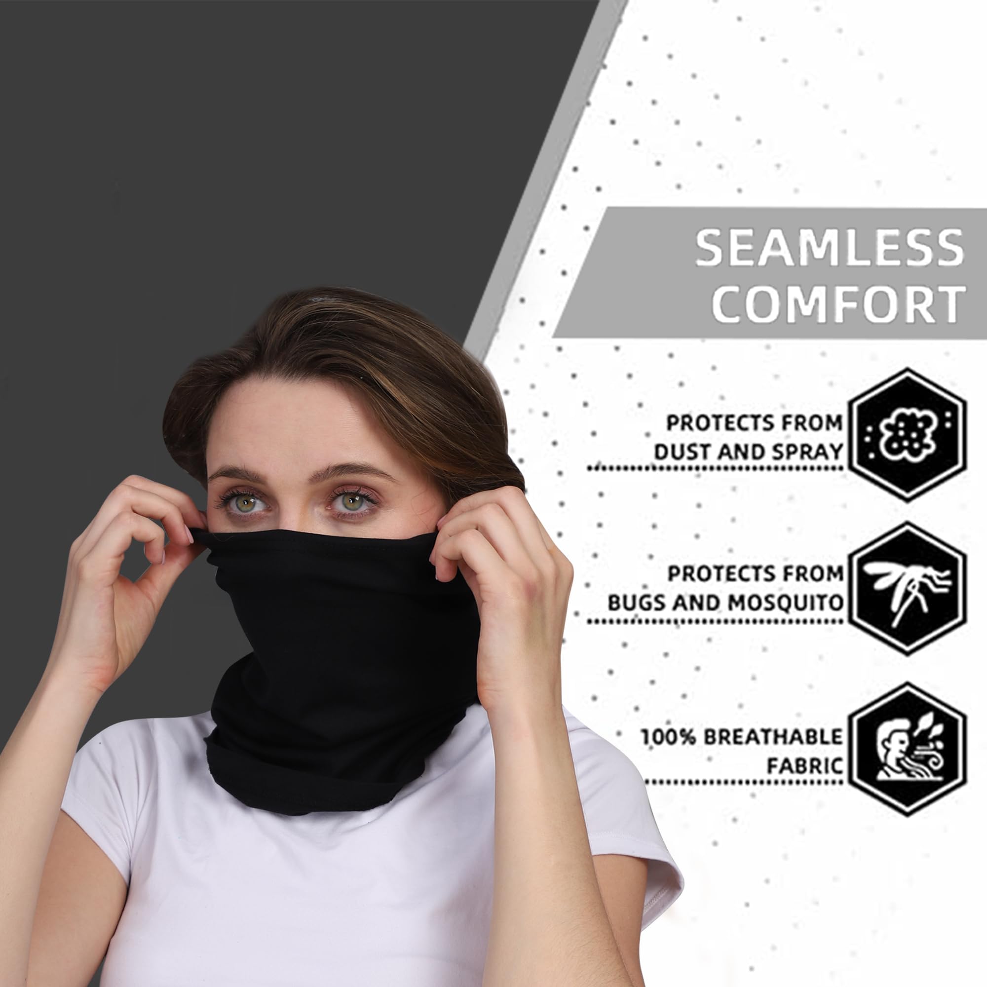 AL ADAM FASHION Headband/Wristband Elastic Bandana Cap/Face Mask Reusable Neck Gaiter/Warmer Scarf UV Protection Cover Sport Headwear/Wrap Skull Cap Hijab Tube for Men Women(Pack of 1) - Image 7
