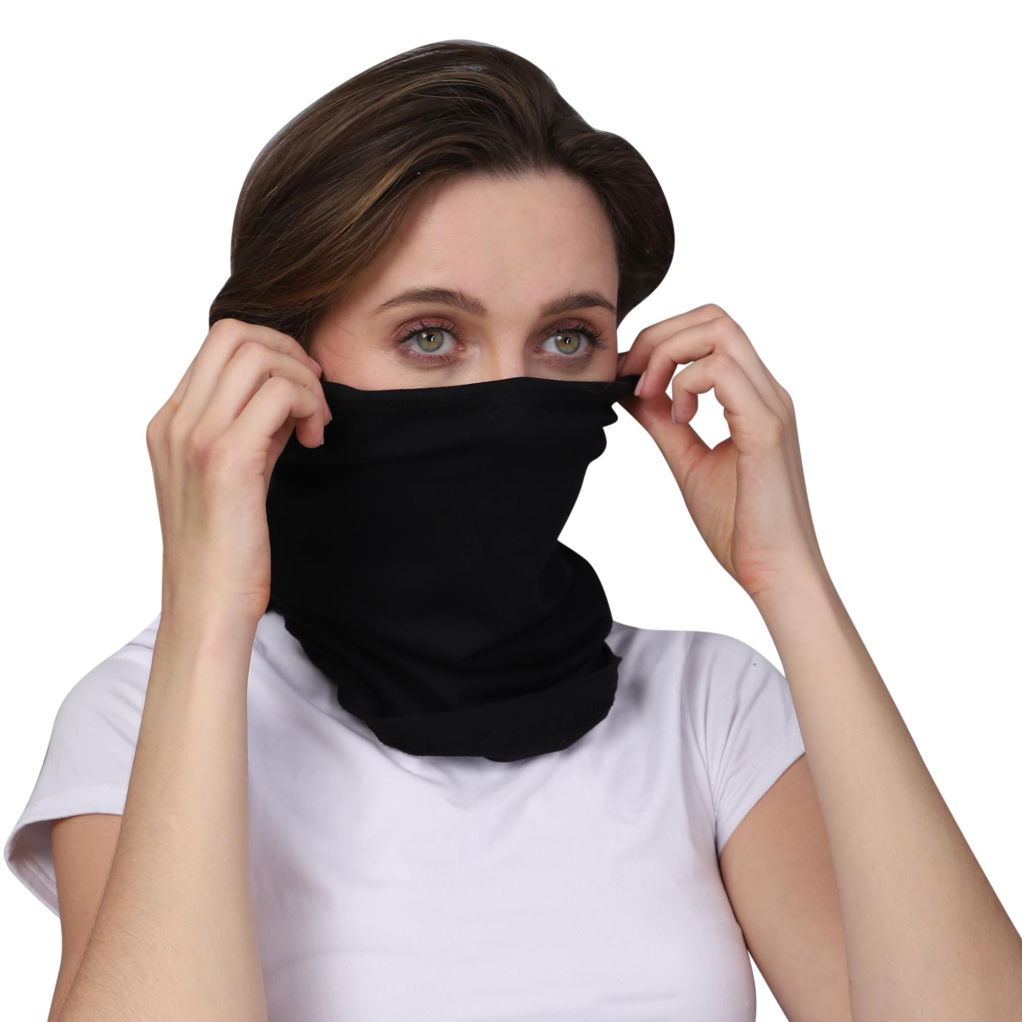 AL ADAM FASHION Headband/Wristband Elastic Bandana Cap/Face Mask Reusable Neck Gaiter/Warmer Scarf UV Protection Cover Sport Headwear/Wrap Skull Cap Hijab Tube for Men Women(Pack of 1)