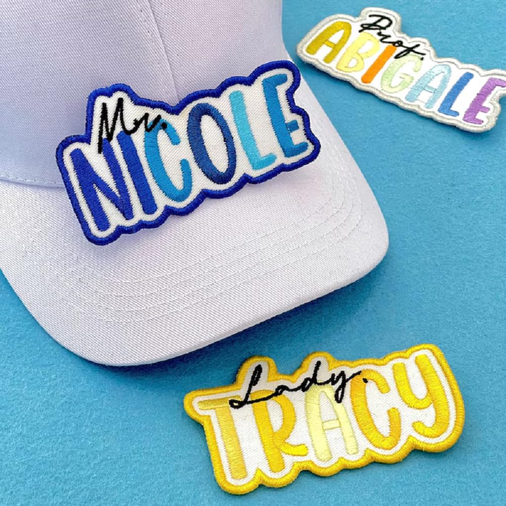 Embroidered Custom Name Tag, Embroidered Name, Alphabet Name Patches, Hoodies, Backpack, Applique for Clothes, Dress, Hat, Socks, Jeans, Personalized Text Patch - Image 6