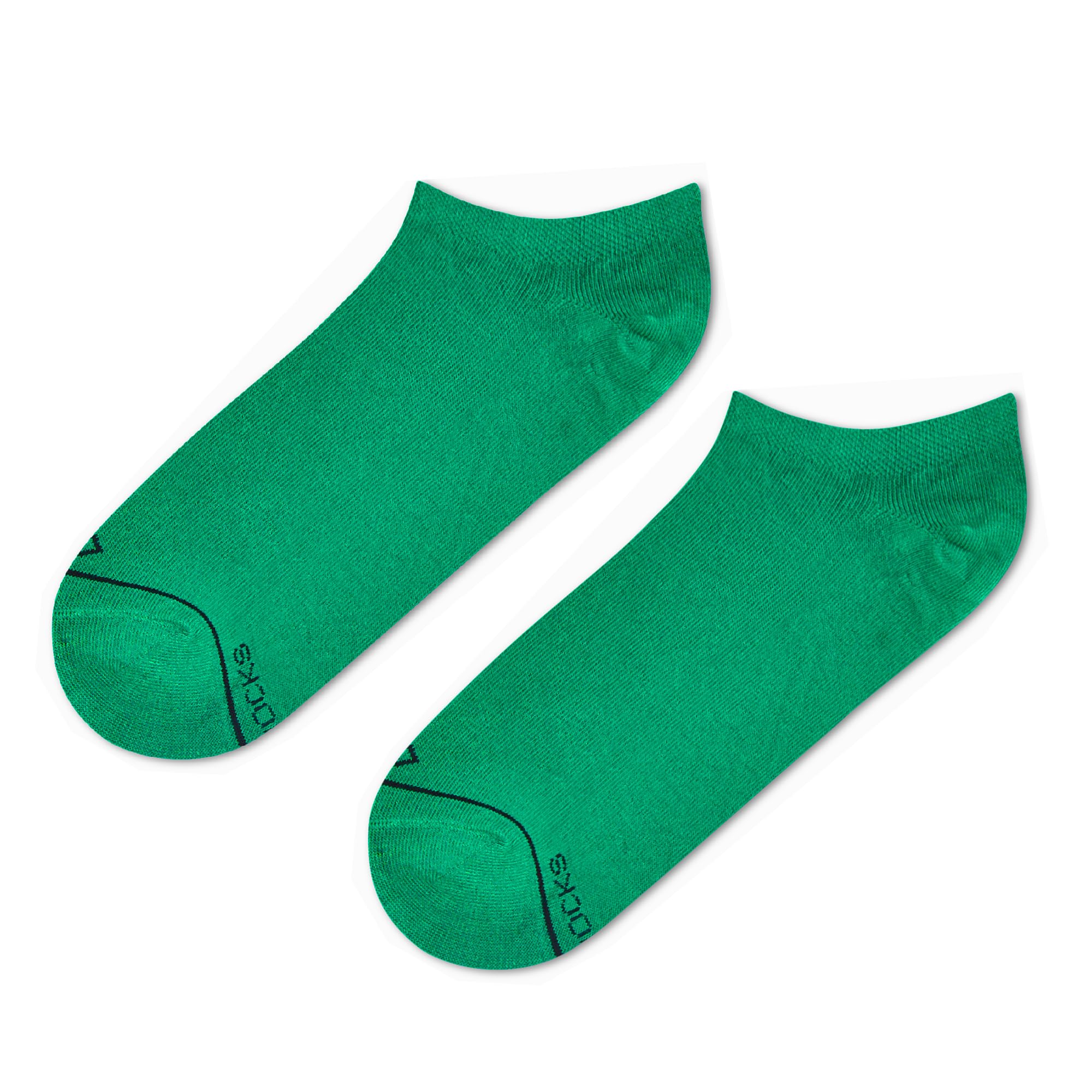 DYNAMOCKS Men's and Women's Combed Cotton Ankle Length Socks (Pack of 1) (Multicolour, Free Size) (C-Cut - Green) - Image 3