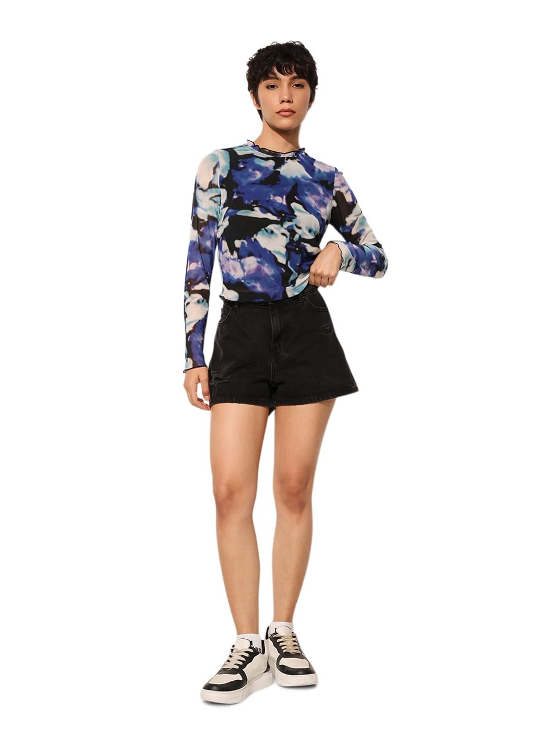 Women's Regular Fit Multicolor Top