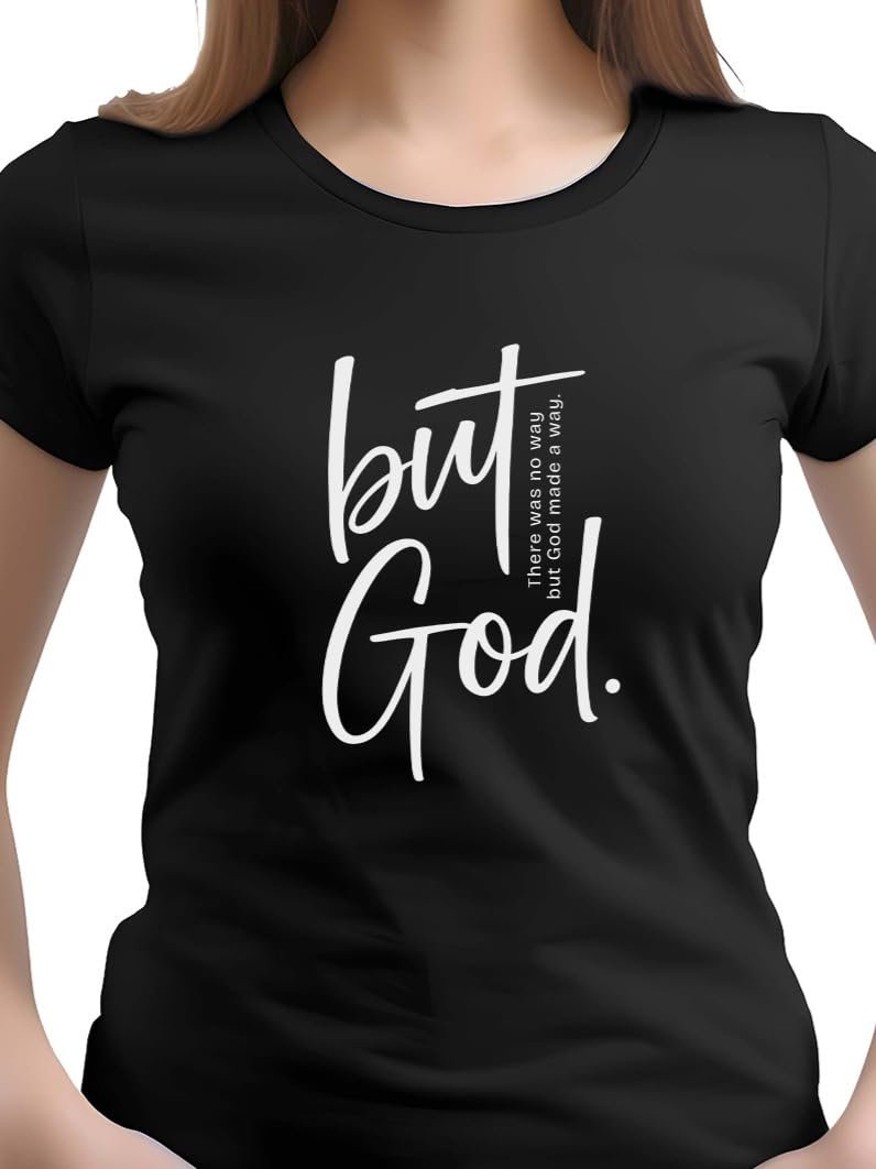 XENOVAURBAN Women Cotton Printed Regular Fit T-Shirt | Stylish Round Neck Graphic Tshirt - WRN-BUTGOD1-BLK-2XL - Image 2