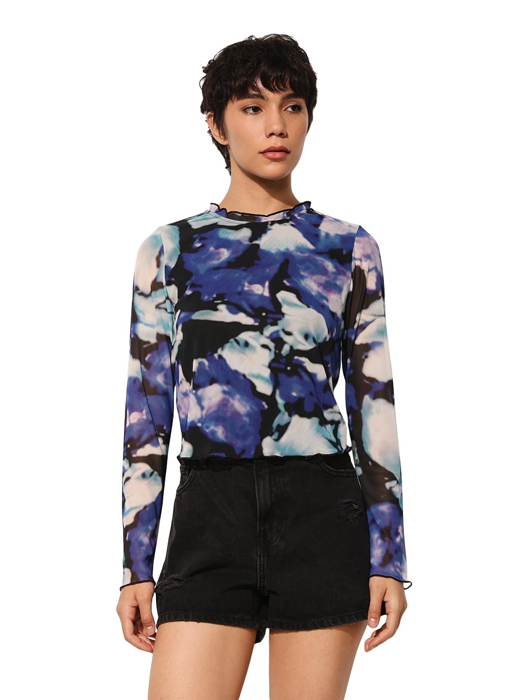 Women's Regular Fit Multicolor Top - Image 3