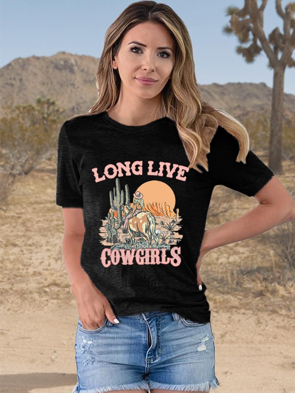 Vintage Texas T Shirt 1845 Womens Summer Short Sleeve Graphic Tees, F-black, Small - Image 3