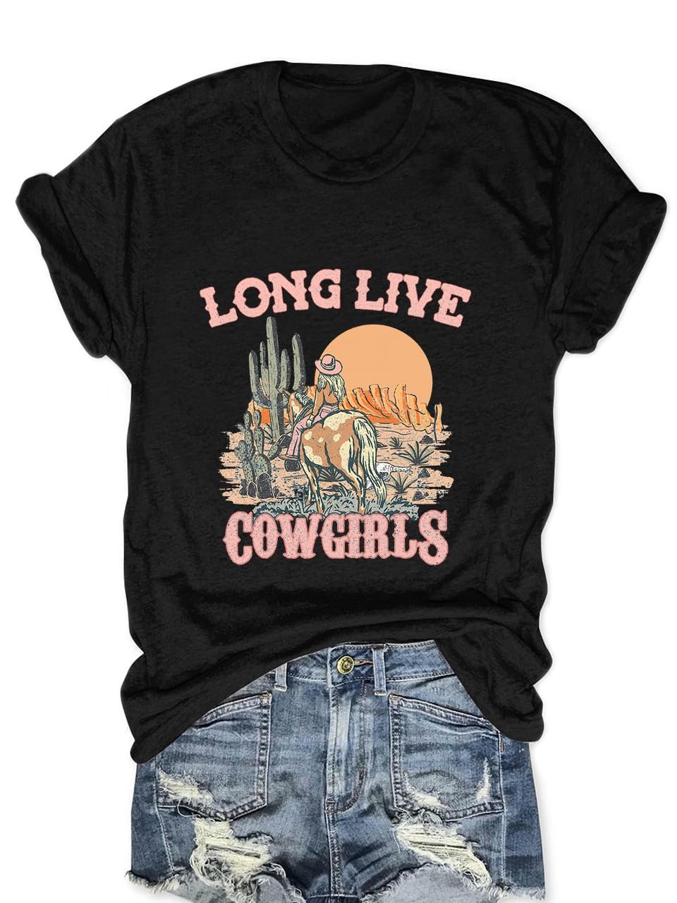 Vintage Texas T Shirt 1845 Womens Summer Short Sleeve Graphic Tees, F-black, Small