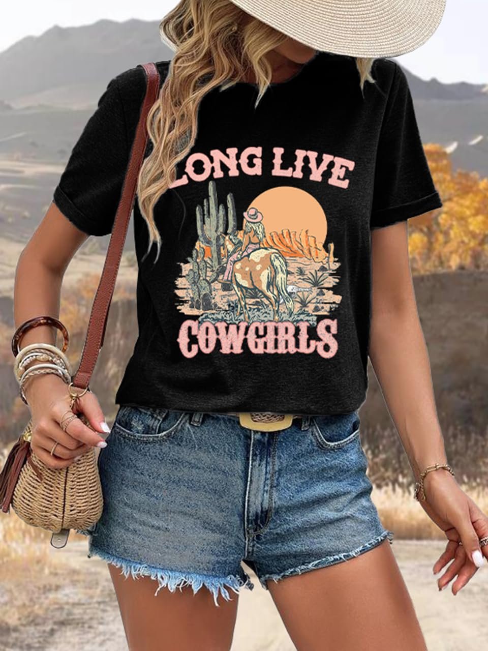 Vintage Texas T Shirt 1845 Womens Summer Short Sleeve Graphic Tees, F-black, Small - Image 2