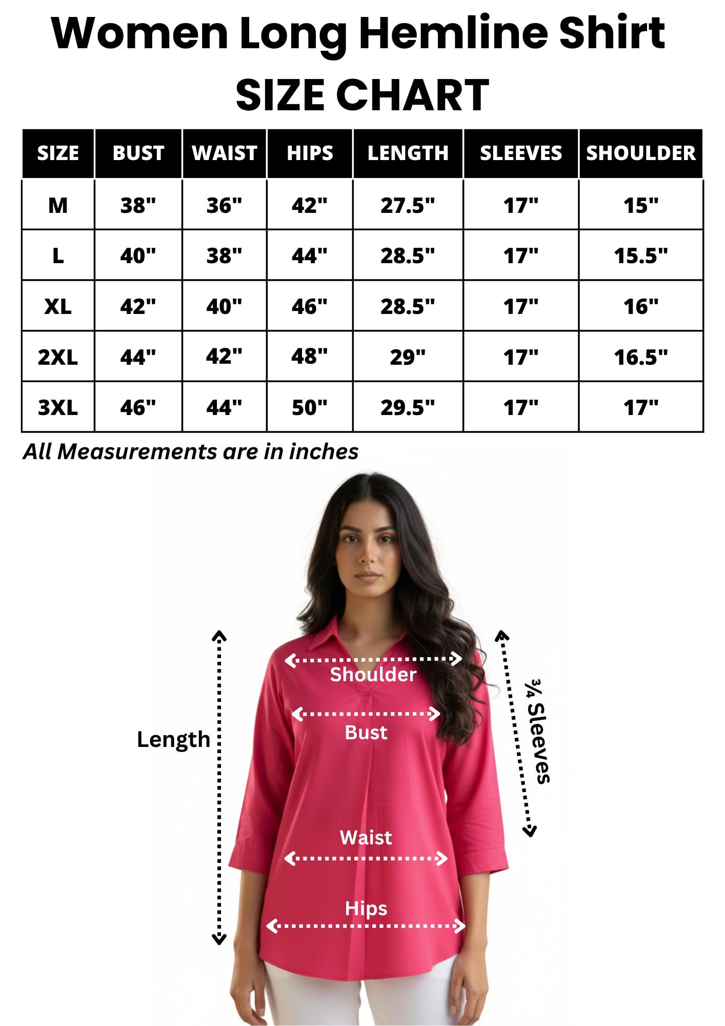 Women Solid Hemline Shirt Soft Viscose Rayon Straight Long Shirt Top Western Casual Office Formal Wear - Image 6