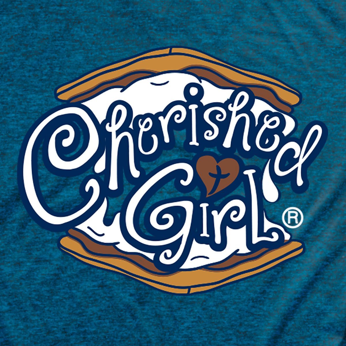 Cherished Girl Women's S'More Jesus T-Shirt -Antique Sapphire-MD - Image 4