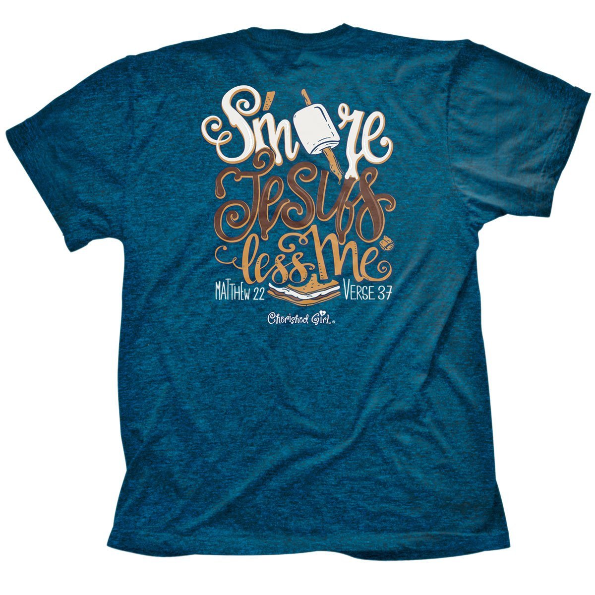 Cherished Girl Women's S'More Jesus T-Shirt -Antique Sapphire-MD