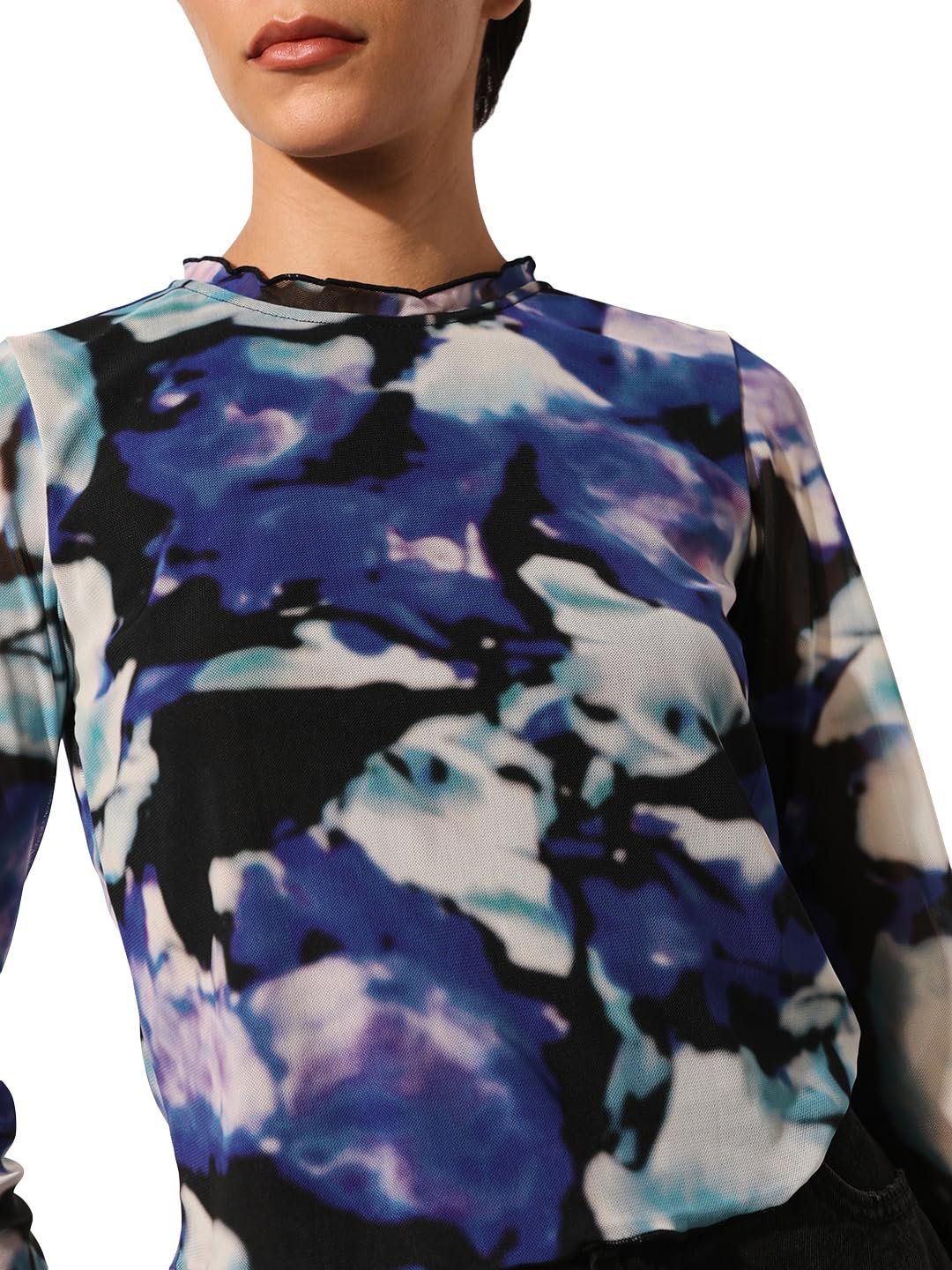 Women's Regular Fit Multicolor Top - Image 4