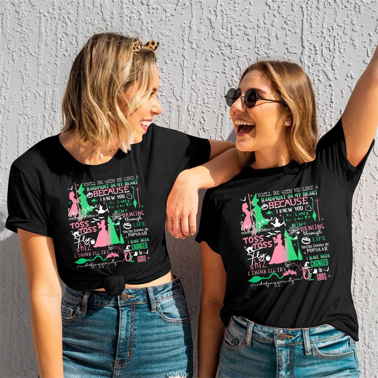 Musical Shirt for Women Witch T Shirt Changed for Good Tee Musical Short Sleeve Tee Tops, Black, X-Large - Image 5